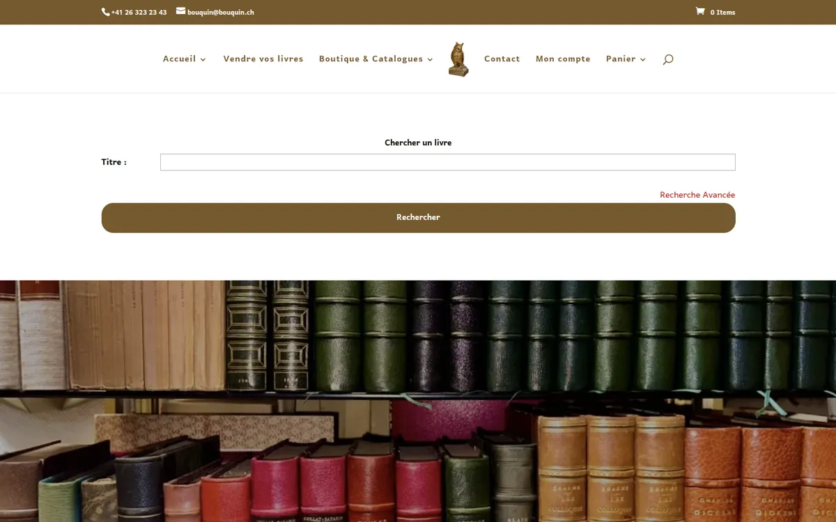 Home page of Bouquinerie du Varis